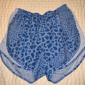 Blue Leopard Nike Shorts